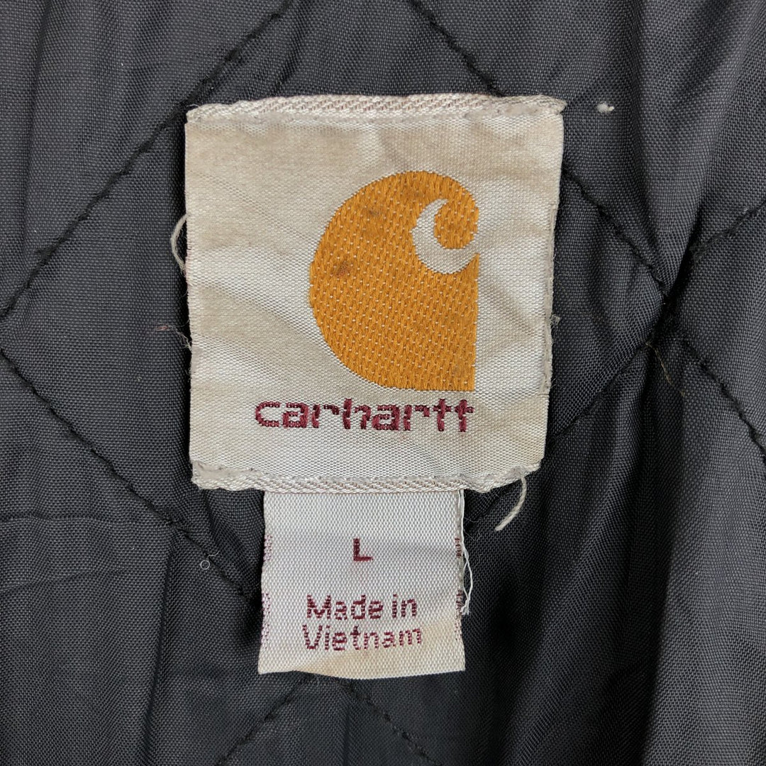 Carhartt RAIN DEFENDER Padded Sweat Full-Zip Hoodie, Men's Size L (approx.) cotton black type Vintage Second Hand