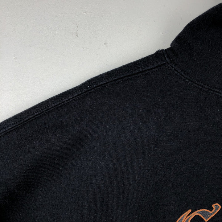 Harley-Davidson Motorcycle Sweat Full-Zip Hoodie, Men's Size XL (approx.) cotton black type Vintage Second Hand