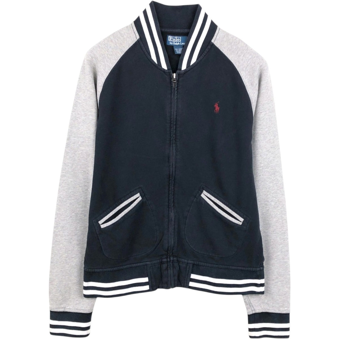 Ralph Lauren POLO by Ralph Lauren full zip sweatshirt, men's size L cotton black type Vintage Second Hand