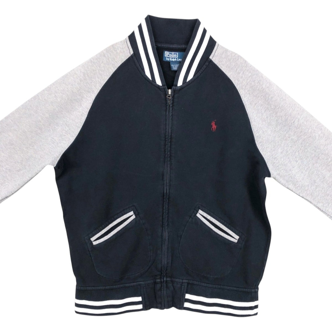 Ralph Lauren POLO by Ralph Lauren full zip sweatshirt, men's size L cotton black type Vintage Second Hand