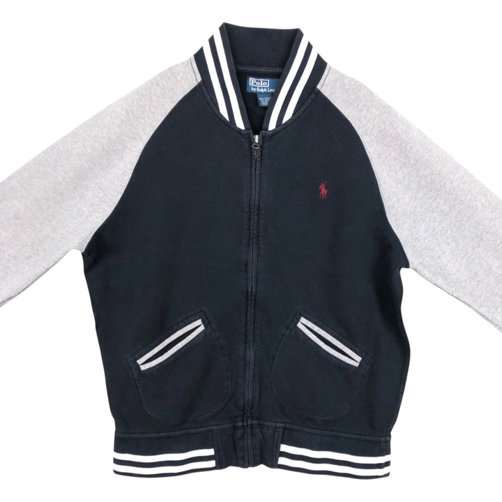 Ralph Lauren POLO by Ralph Lauren full zip sweatshirt, men's size L cotton black type Vintage Second Hand