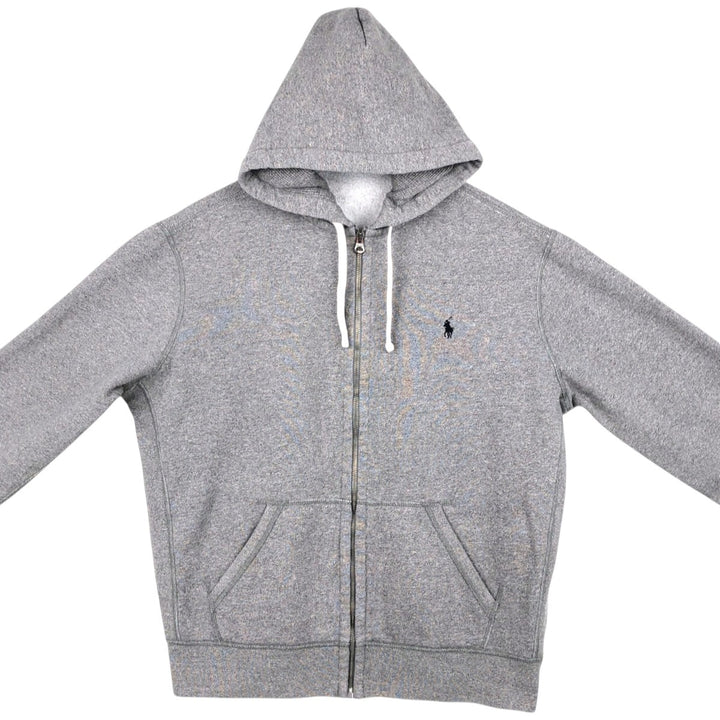 Ralph Lauren POLO RALPH LAUREN Sweat Full Zip Hoodie Men's L size cotton Charcoal Vintage Second Hand