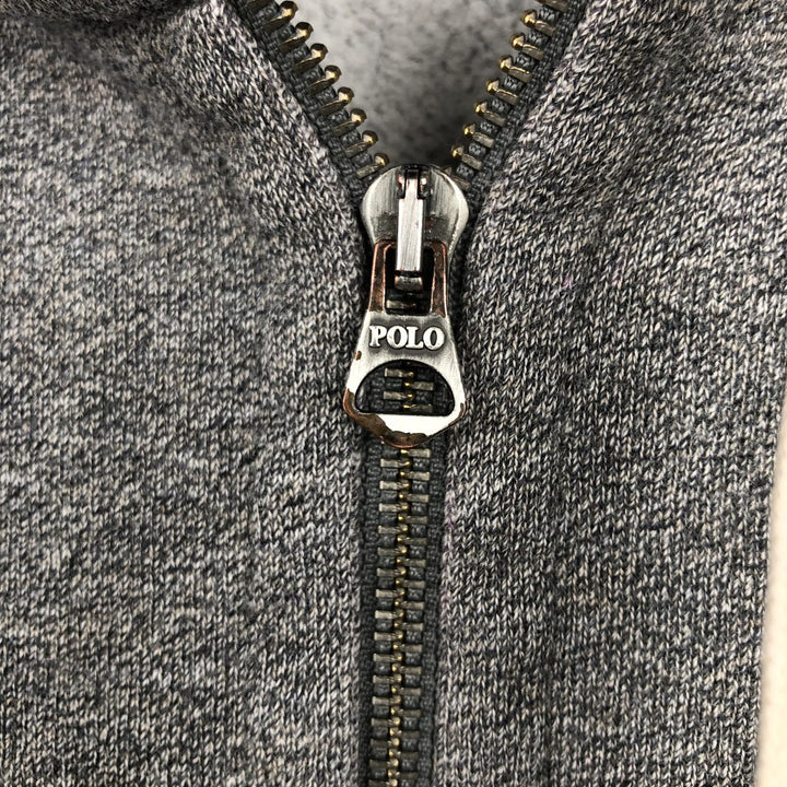 Ralph Lauren POLO RALPH LAUREN Sweat Full Zip Hoodie Men's L size cotton Charcoal Vintage Second Hand