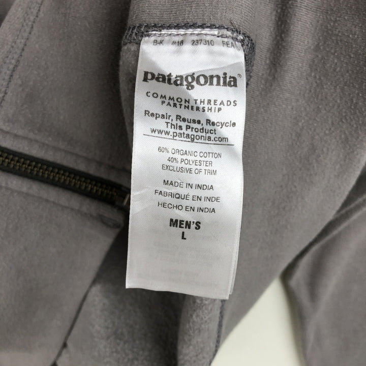 Patagonia ORGANIC COTTON 52280SP16 Full-Zip Sweatshirt Hoodie (Men's Size L) cotton gray type Vintage Second Hand