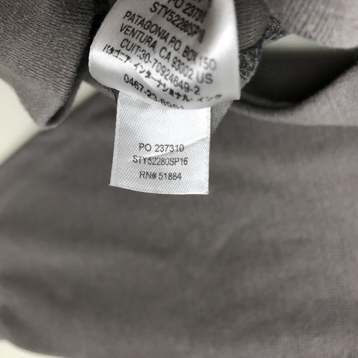 Patagonia ORGANIC COTTON 52280SP16 Full-Zip Sweatshirt Hoodie (Men's Size L) cotton gray type Vintage Second Hand