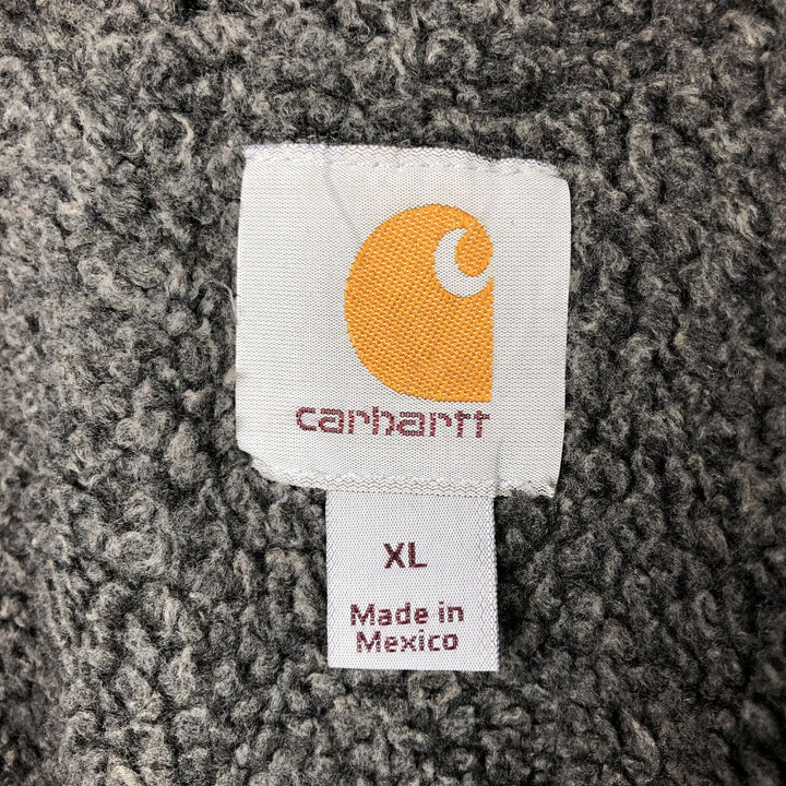 Carhartt Sweat Full Zip Hoodie Men's XL cotton black type Vintage Second Hand