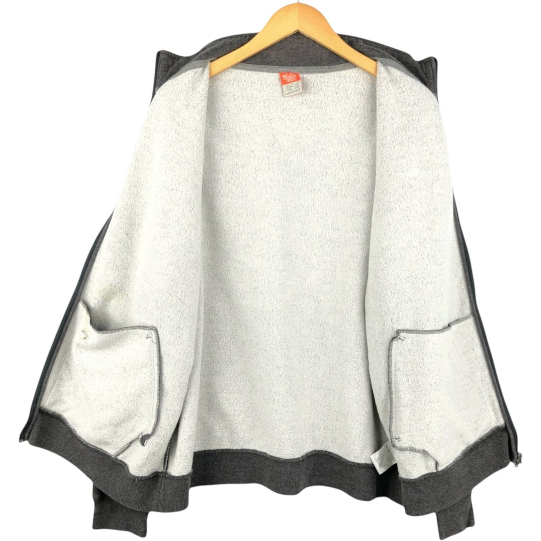2000'S Nike THE ATHLETIC DEPT Full-Zip Sweatshirt (Men's Size XL) cotton Charcoal Vintage Second Hand