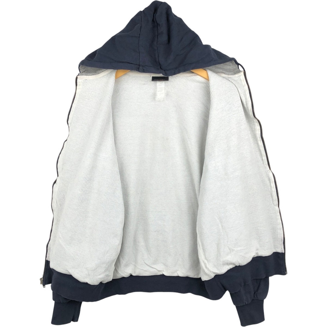 Dickies Sweat Full Zip Hoodie Men's L size unclear navy blue type Vintage Second Hand