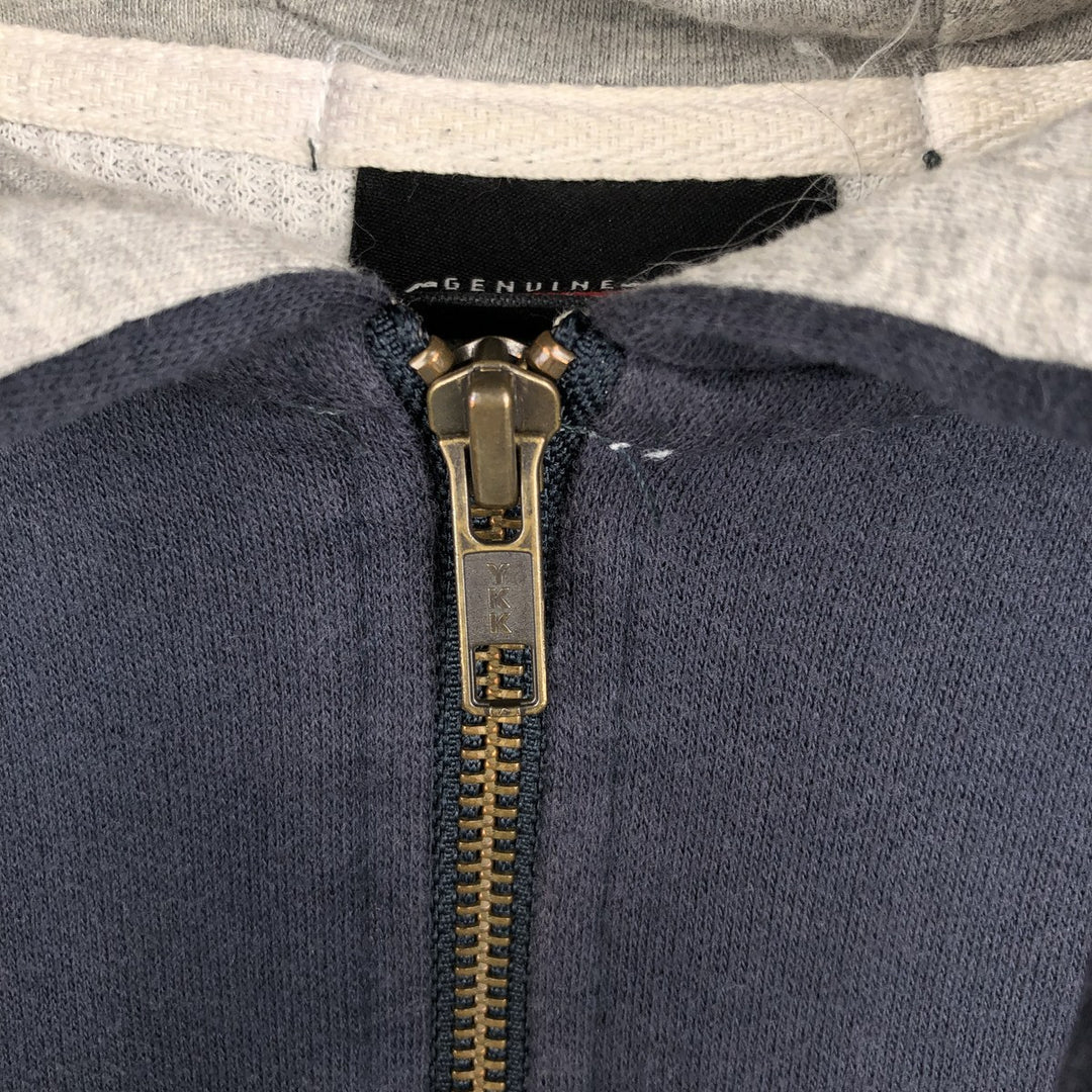 Dickies Sweat Full Zip Hoodie Men's L size unclear navy blue type Vintage Second Hand
