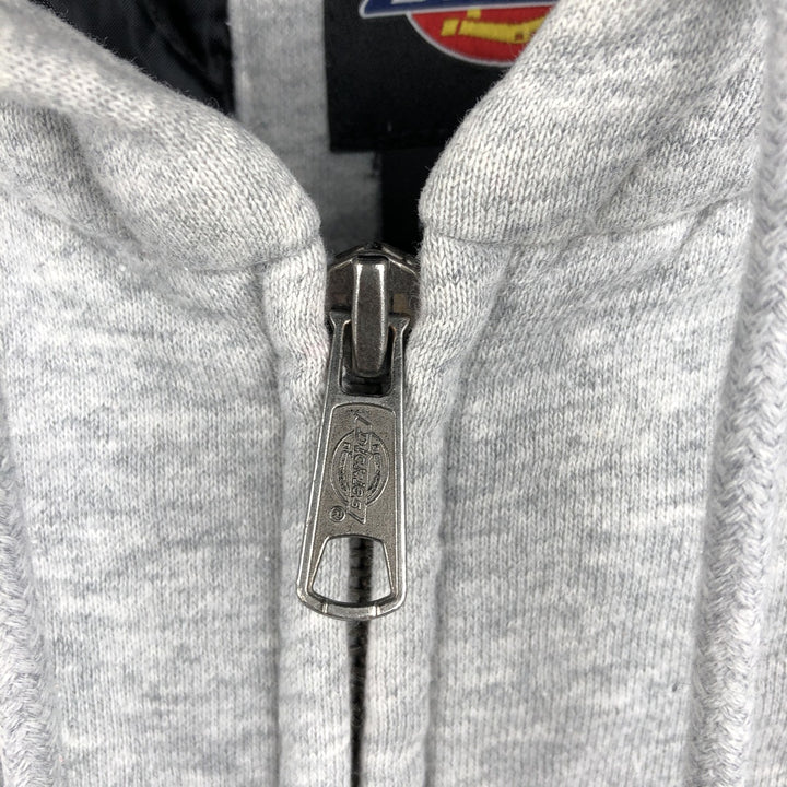 Dickies Padded Advertising Sweat Full-Zip Hoodie, Men's Size L (approx.) cotton gray type Vintage Second Hand