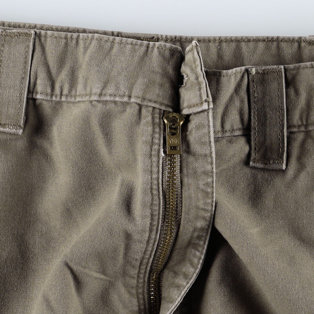 Carhartt Dungaree Fit Duck Painter Pants, Men's, W35 equivalent cotton Khaki type brown Vintage Second Hand