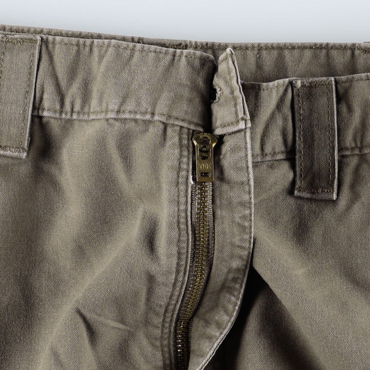 Carhartt Dungaree Fit Duck Painter Pants, Men's, W35 equivalent cotton Khaki type brown Vintage Second Hand