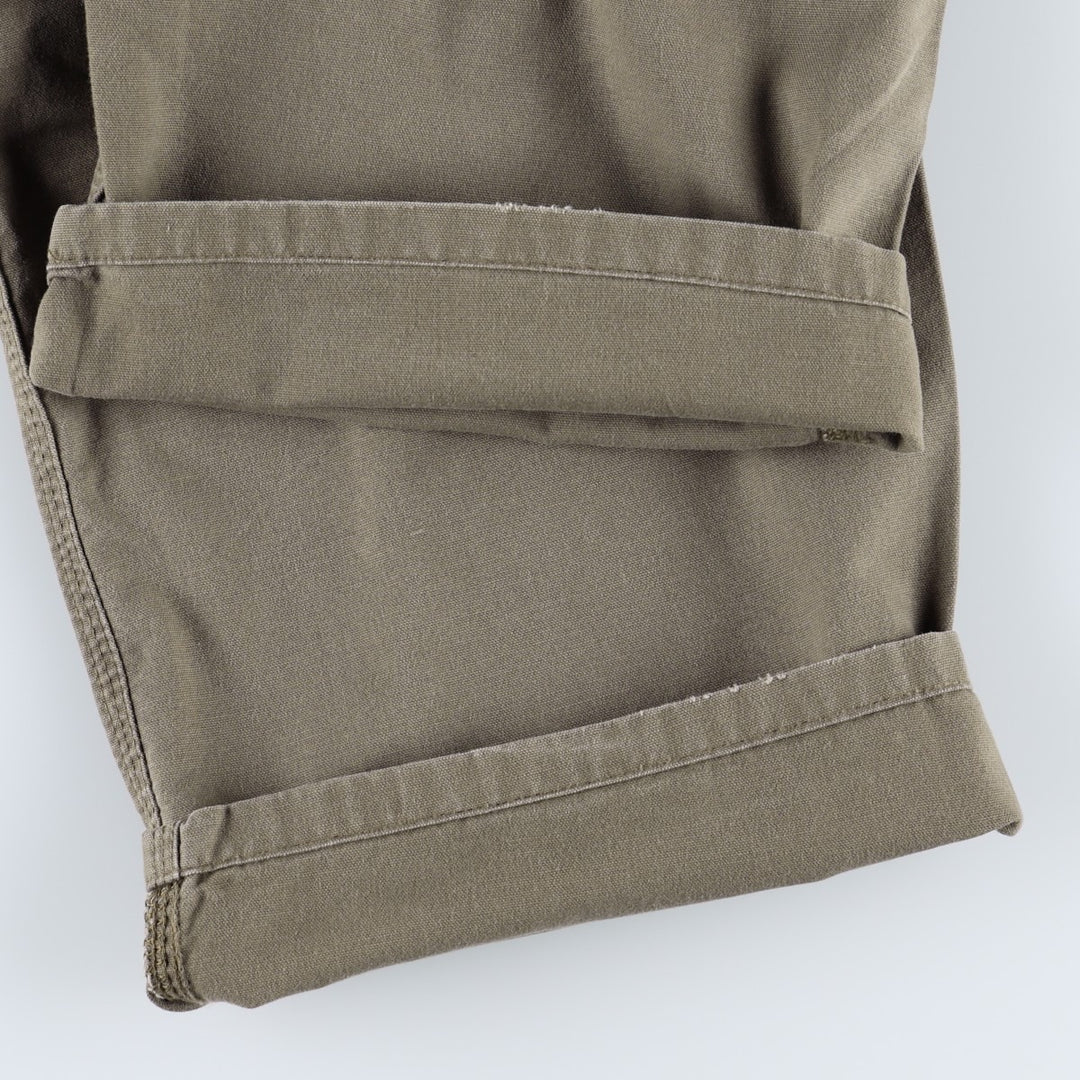 Carhartt Dungaree Fit Duck Painter Pants, Men's, W35 equivalent cotton Khaki type brown Vintage Second Hand