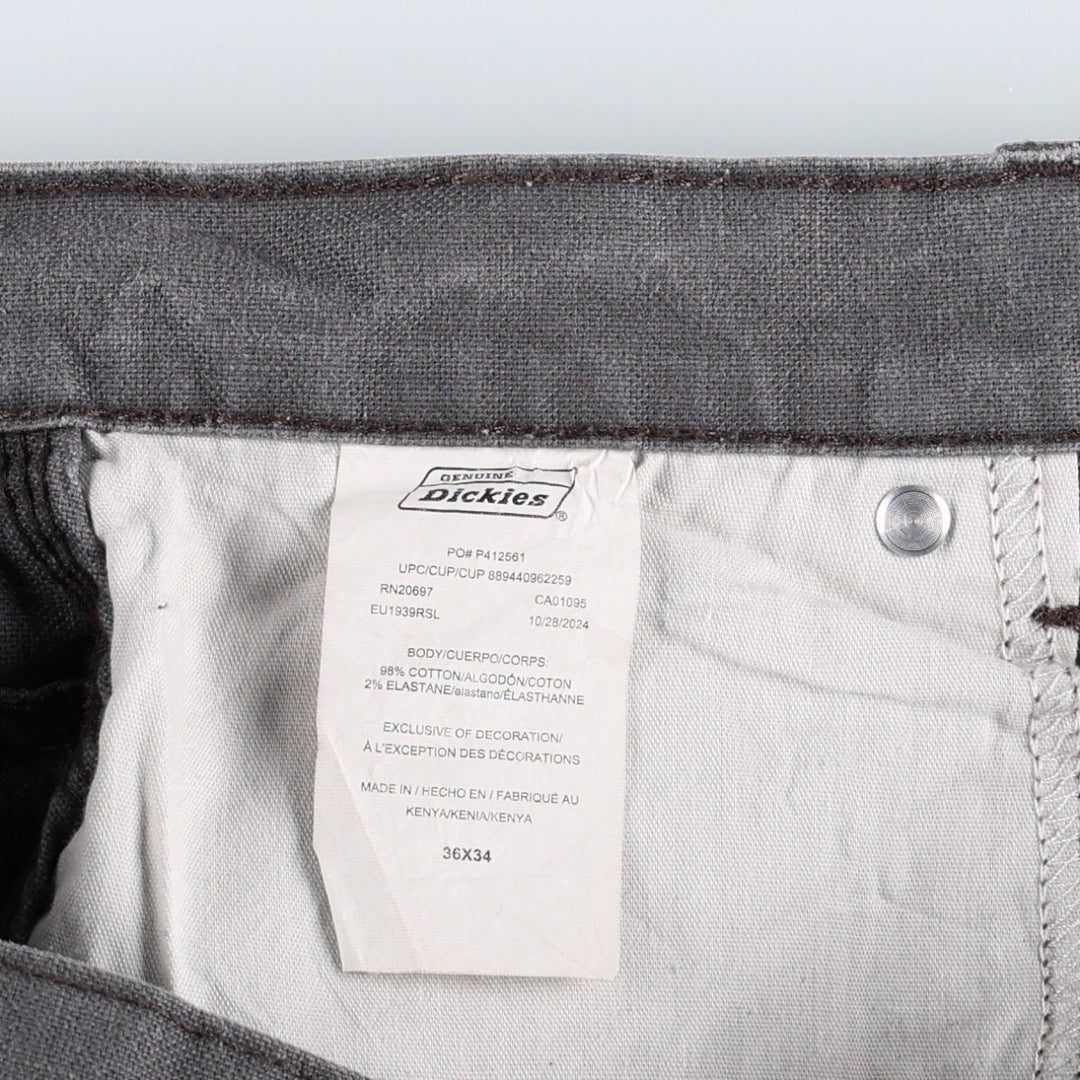 Dickies Duck Painter Pants Men's W37 cotton Charcoal Vintage Second Hand