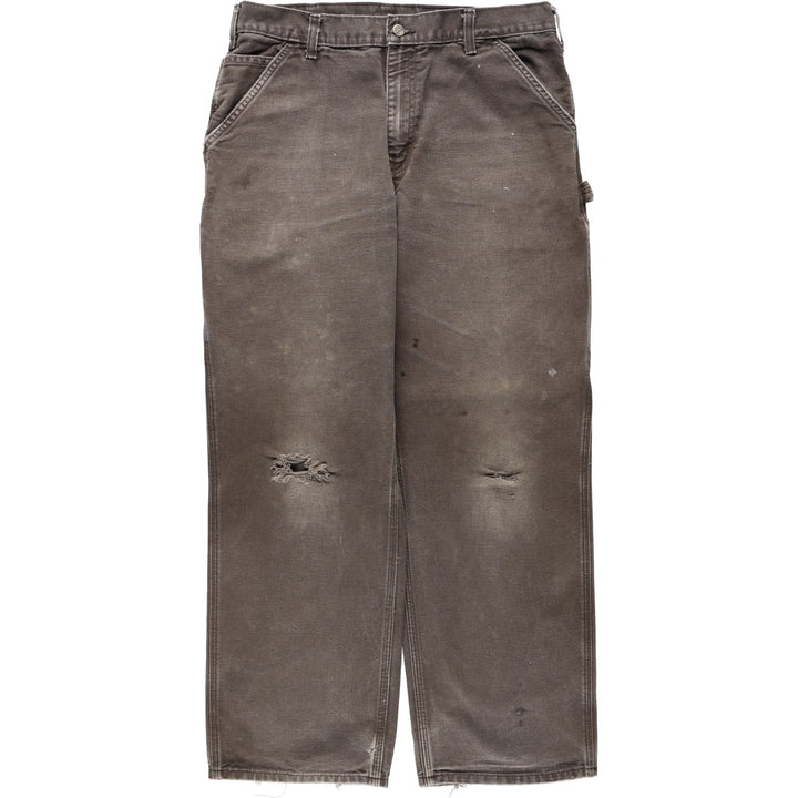 Carhartt Duck Painter Pants, Men's, W34 equivalent cotton brown type Vintage Second Hand
