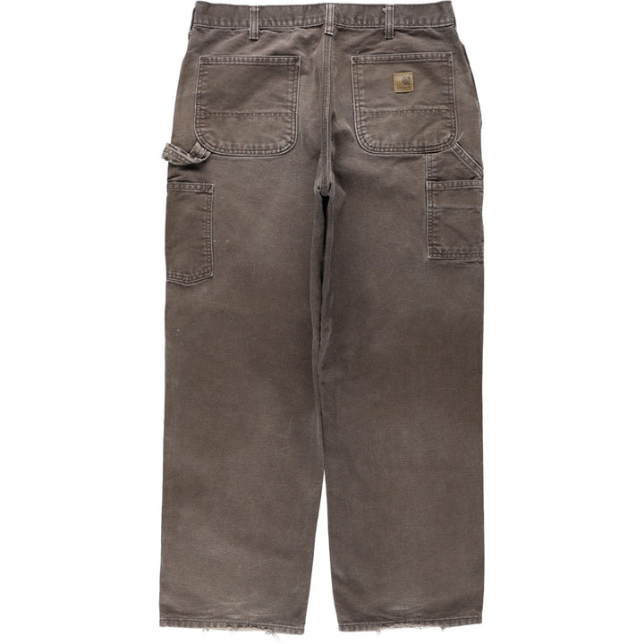 Carhartt Duck Painter Pants, Men's, W34 equivalent cotton brown type Vintage Second Hand