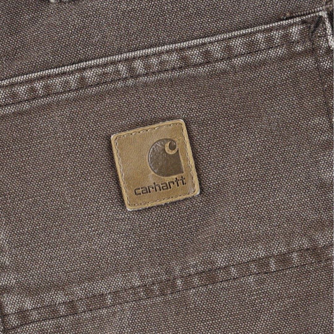 Carhartt Duck Painter Pants, Men's, W34 equivalent cotton brown type Vintage Second Hand