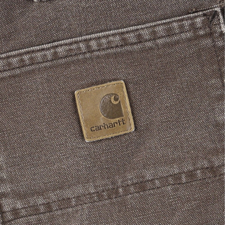 Carhartt Duck Painter Pants, Men's, W34 equivalent cotton brown type Vintage Second Hand