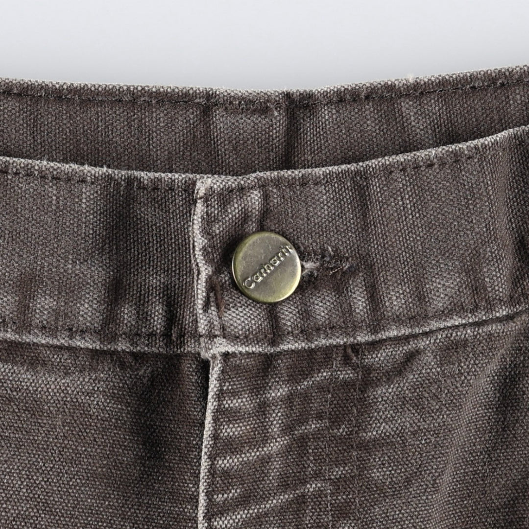 Carhartt Duck Painter Pants, Men's, W34 equivalent cotton brown type Vintage Second Hand