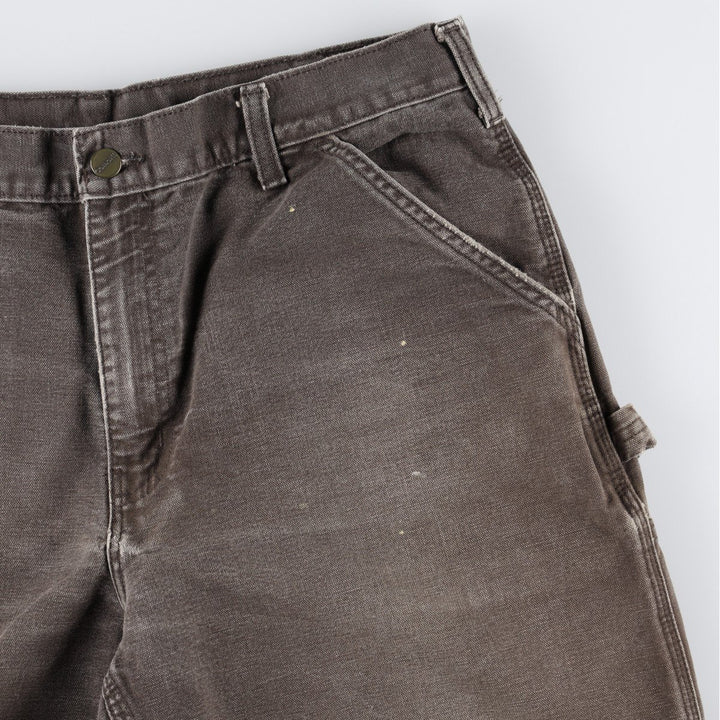 Carhartt Duck Painter Pants, Men's, W34 equivalent cotton brown type Vintage Second Hand