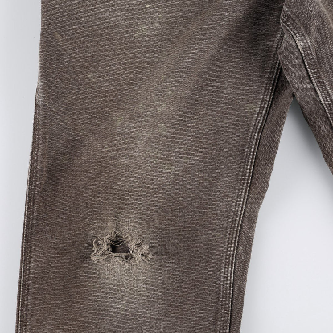 Carhartt Duck Painter Pants, Men's, W34 equivalent cotton brown type Vintage Second Hand