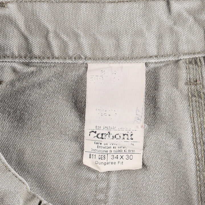 Carhartt Dungaree Fit Duck Painter Pants, Men's, Size W33 unclear beige type brown Vintage Second Hand