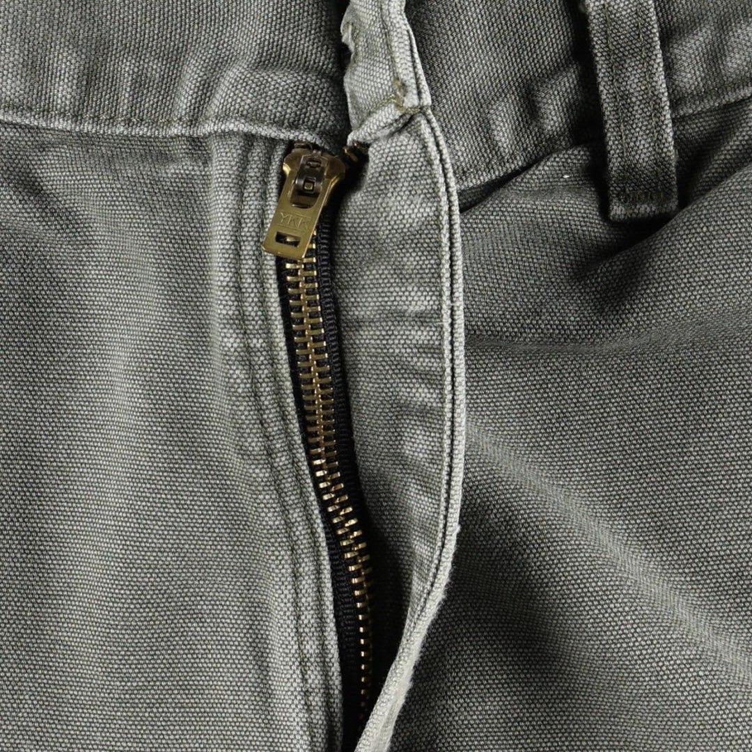 Carhartt Original Dungaree Fit Duck Painter Pants, Men's, W33 equivalent cotton Khaki type sage green Vintage Second Hand