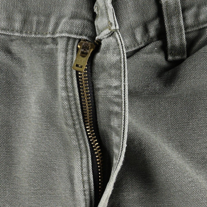 Carhartt Original Dungaree Fit Duck Painter Pants, Men's, W33 equivalent cotton Khaki type sage green Vintage Second Hand