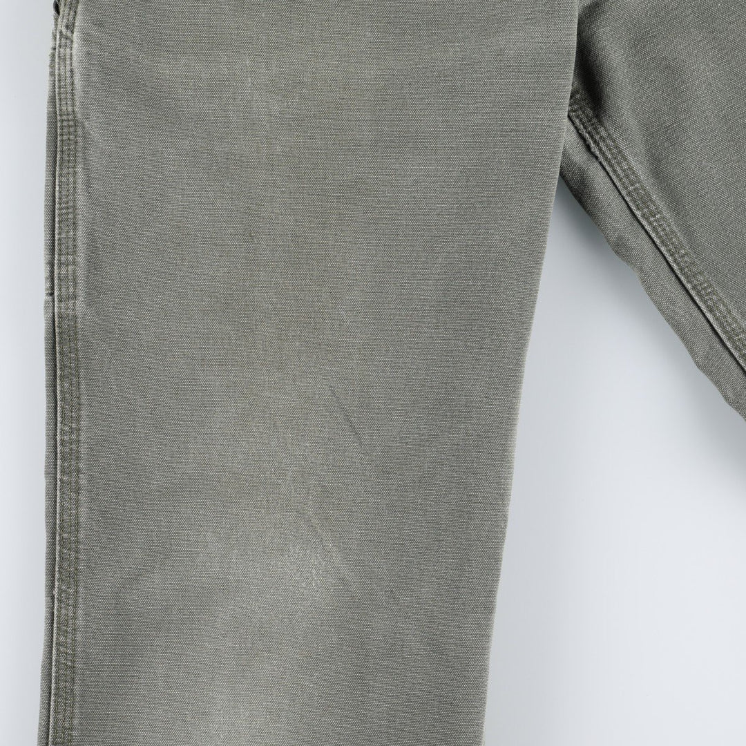 Carhartt Original Dungaree Fit Duck Painter Pants, Men's, W33 equivalent cotton Khaki type sage green Vintage Second Hand