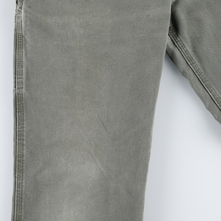 Carhartt Original Dungaree Fit Duck Painter Pants, Men's, W33 equivalent cotton Khaki type sage green Vintage Second Hand