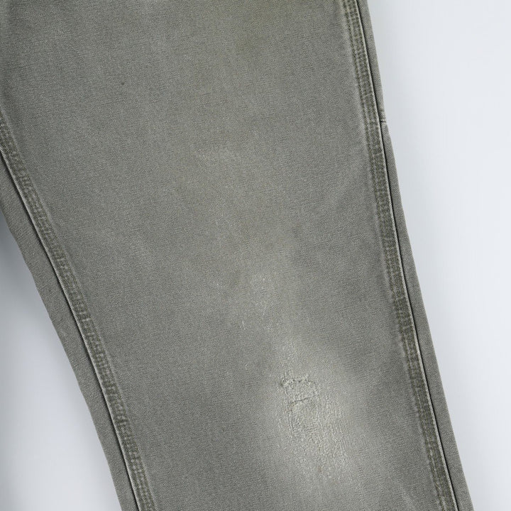 Carhartt Original Dungaree Fit Duck Painter Pants, Men's, W33 equivalent cotton Khaki type sage green Vintage Second Hand