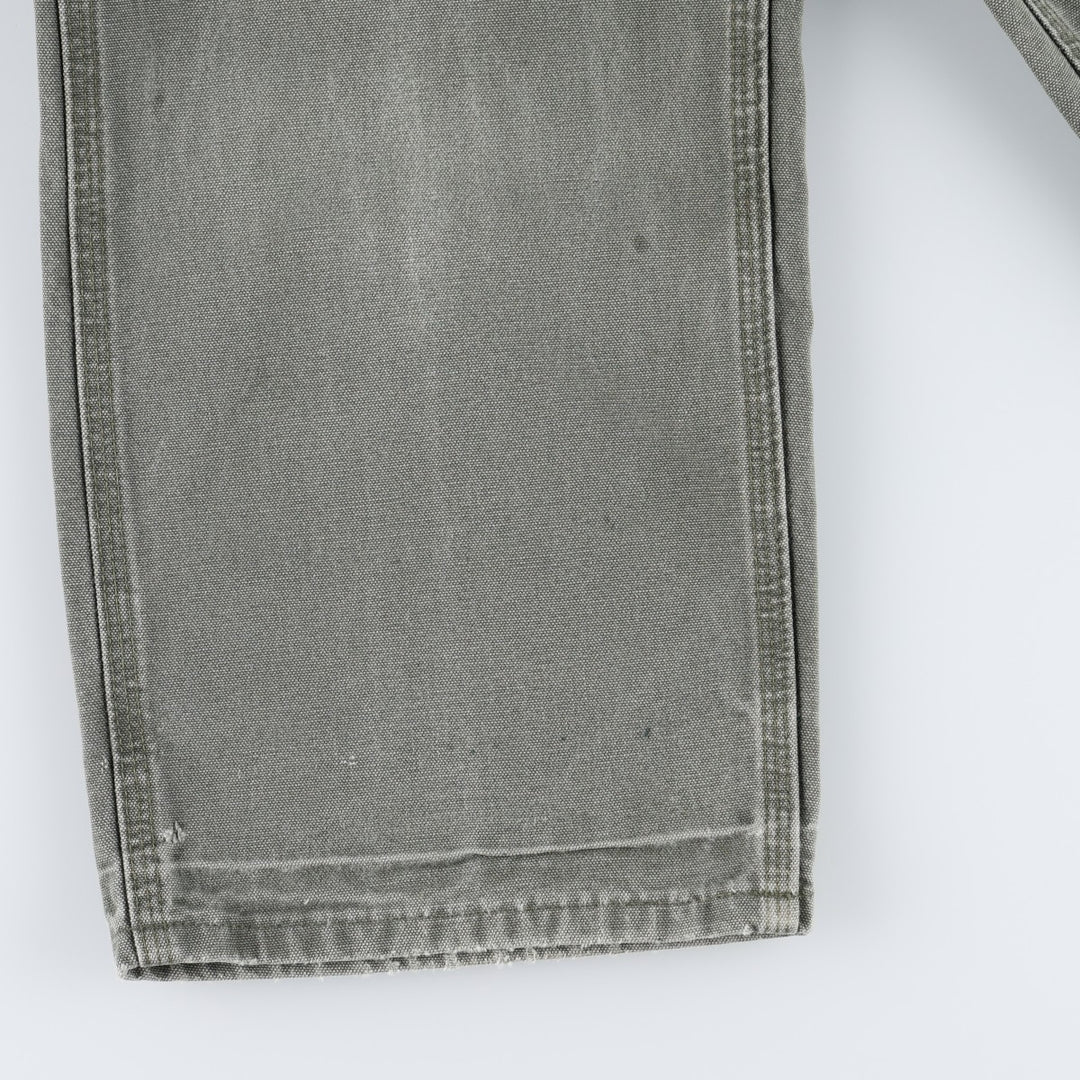 Carhartt Original Dungaree Fit Duck Painter Pants, Men's, W33 equivalent cotton Khaki type sage green Vintage Second Hand
