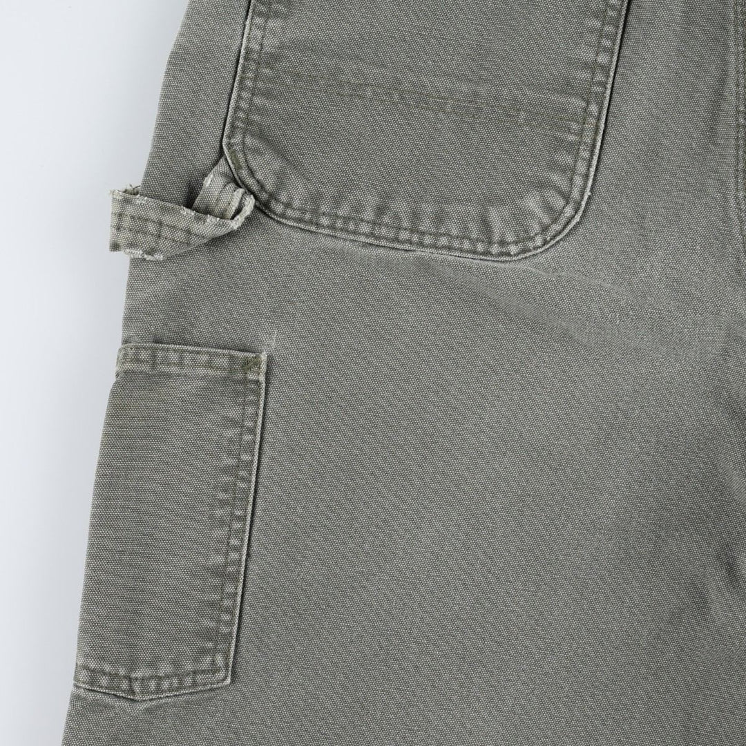 Carhartt Original Dungaree Fit Duck Painter Pants, Men's, W33 equivalent cotton Khaki type sage green Vintage Second Hand