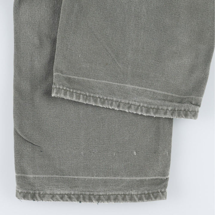 Carhartt Original Dungaree Fit Duck Painter Pants, Men's, W33 equivalent cotton Khaki type sage green Vintage Second Hand