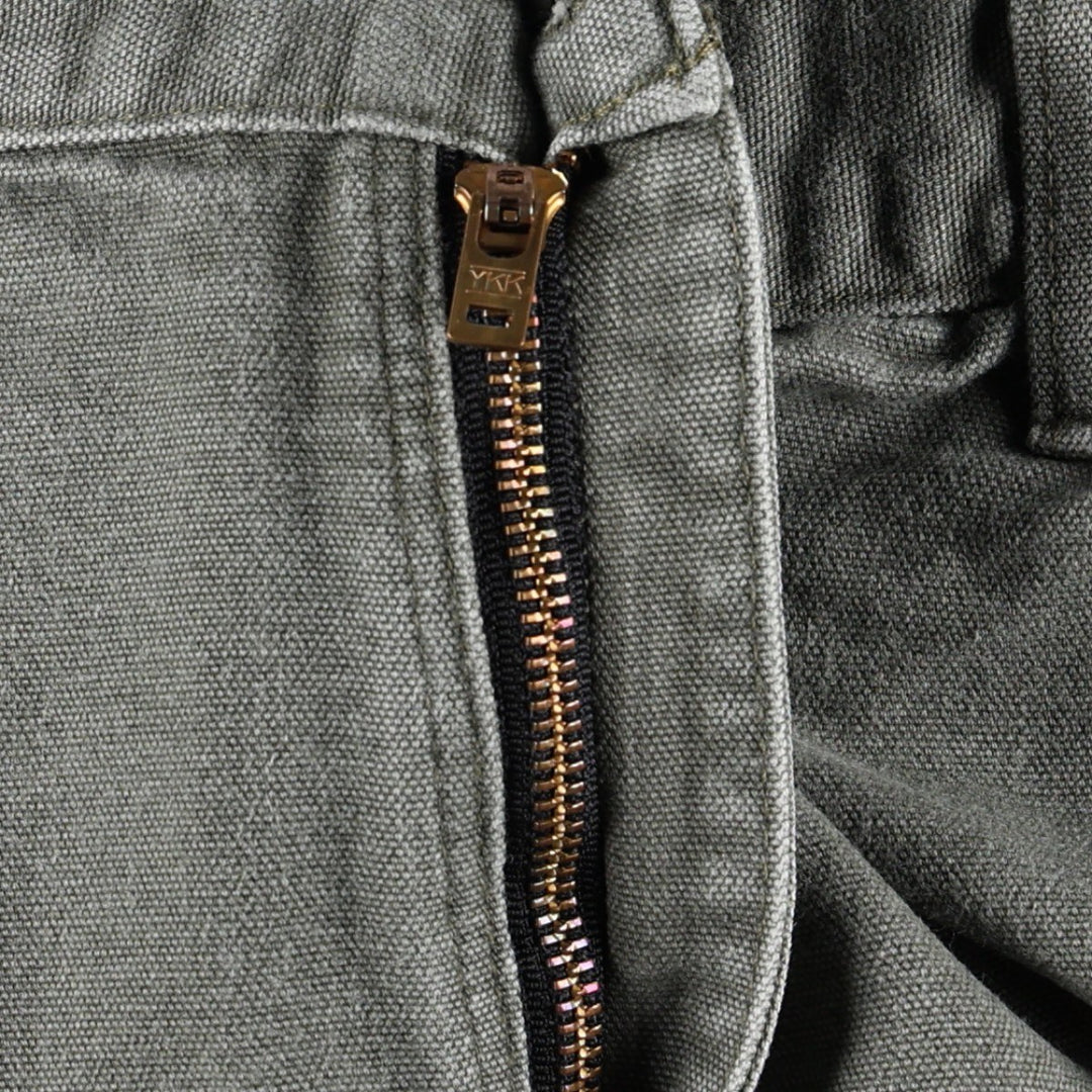 Carhartt Dungaree Fit Duck Painter Pants, Men's, W35 equivalent cotton Khaki type sage green Vintage Second Hand