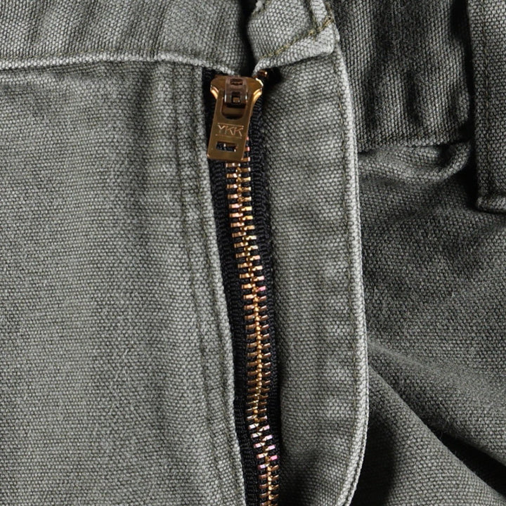 Carhartt Dungaree Fit Duck Painter Pants, Men's, W35 equivalent cotton Khaki type sage green Vintage Second Hand
