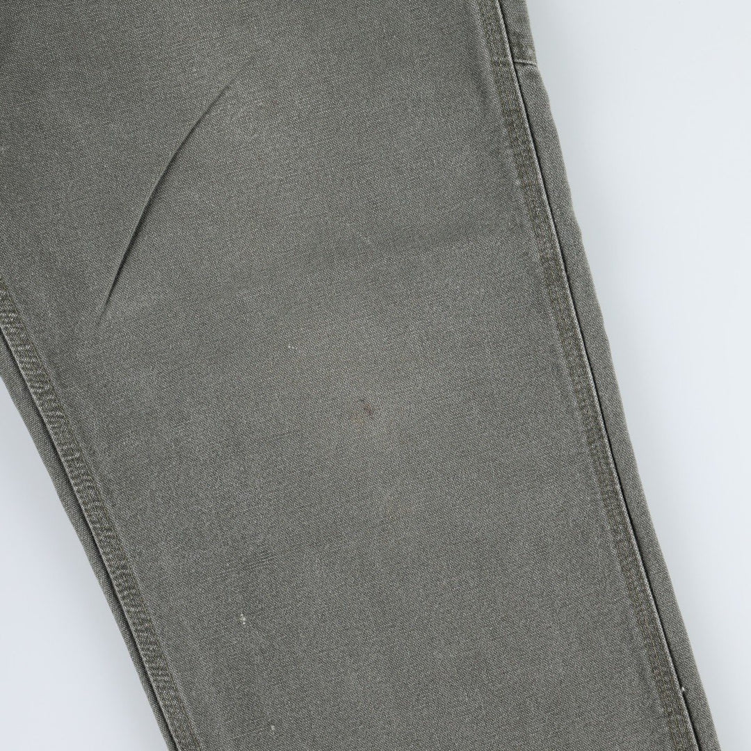 Carhartt Dungaree Fit Duck Painter Pants, Men's, W35 equivalent cotton Khaki type sage green Vintage Second Hand