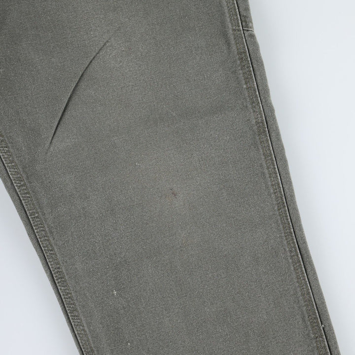 Carhartt Dungaree Fit Duck Painter Pants, Men's, W35 equivalent cotton Khaki type sage green Vintage Second Hand