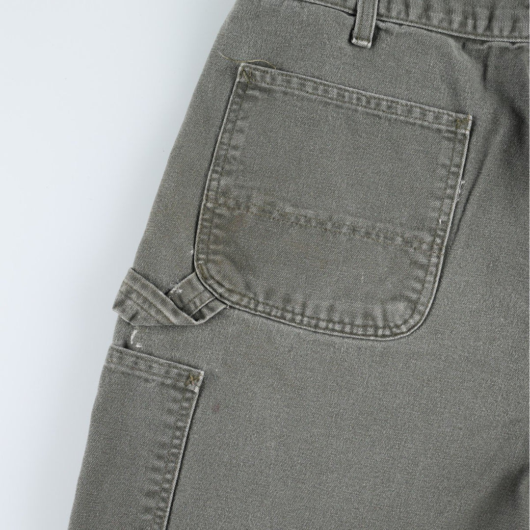 Carhartt Dungaree Fit Duck Painter Pants, Men's, W35 equivalent cotton Khaki type sage green Vintage Second Hand