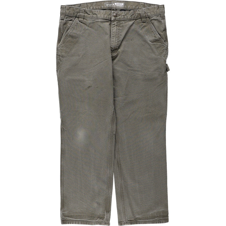 Carhartt Relaxed Fit Duck Painter Pants, Men's, Size 37 cotton Khaki type Vintage Second Hand