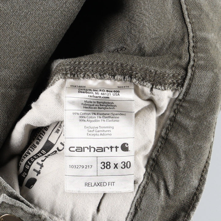 Carhartt Relaxed Fit Duck Painter Pants, Men's, Size 37 cotton Khaki type Vintage Second Hand