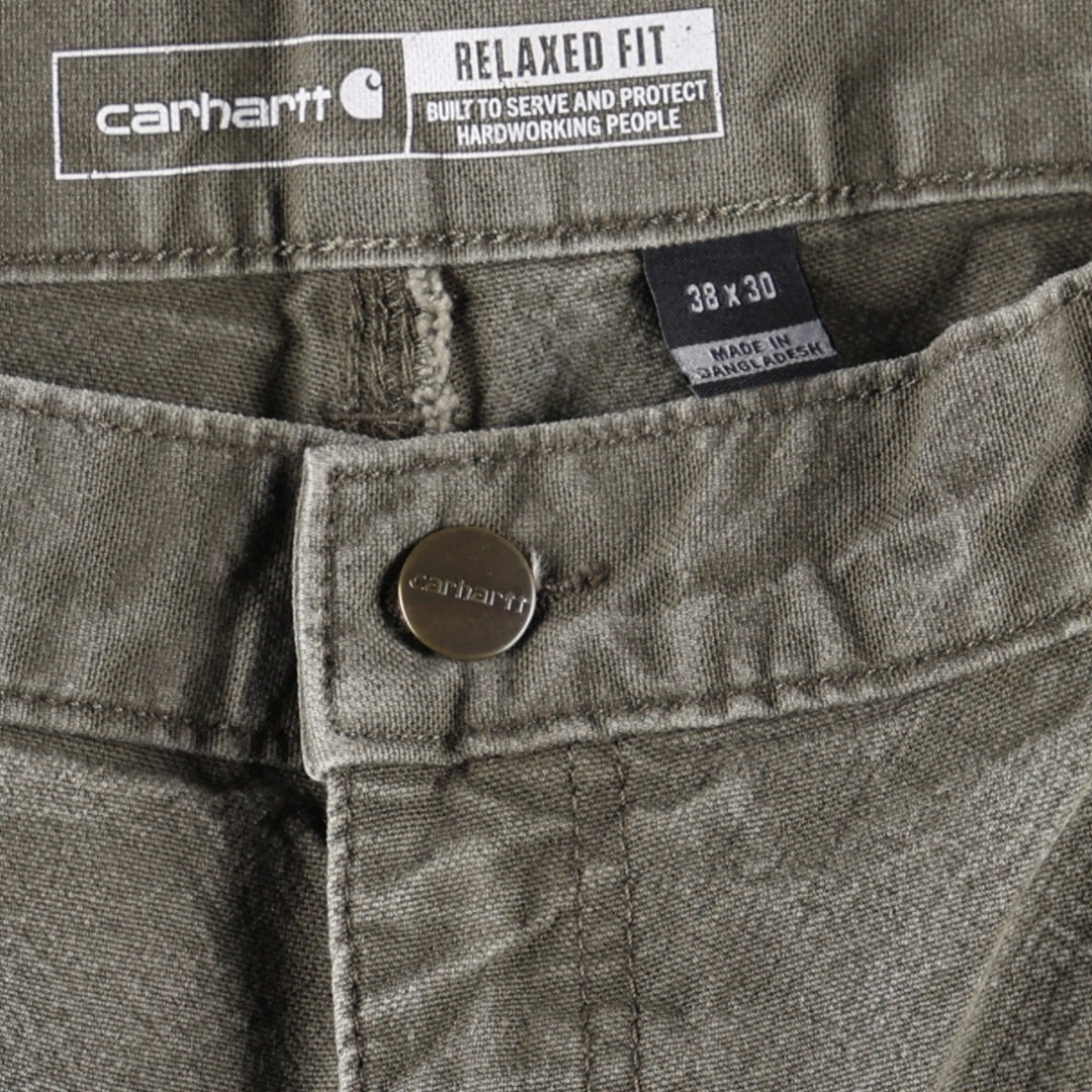 Carhartt Relaxed Fit Duck Painter Pants, Men's, Size 37 cotton Khaki type Vintage Second Hand