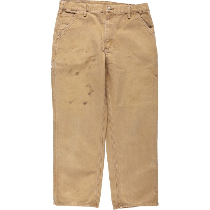 Carhartt Original Dungaree Fit Duck Painter Pants, Men's, W36 equivalent cotton Beige type Vintage Second Hand