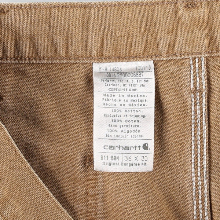 Carhartt Original Dungaree Fit Duck Painter Pants, Men's, W36 equivalent cotton Beige type Vintage Second Hand