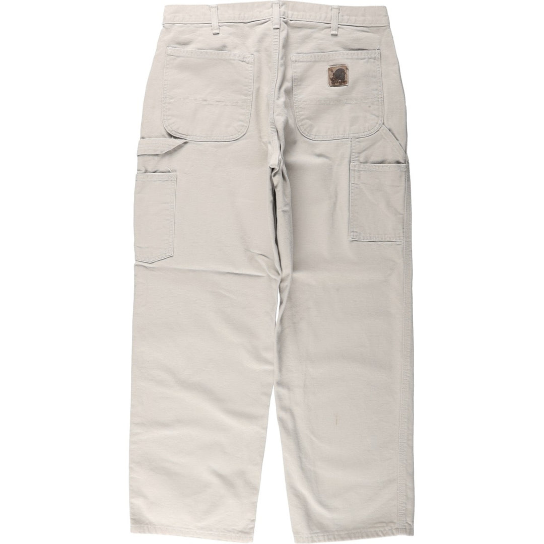 Carhartt Duck Painter Pants, Men's, W34 equivalent cotton ivory Vintage Second Hand