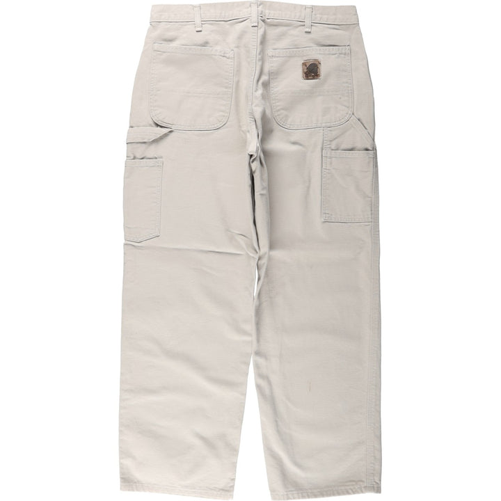 Carhartt Duck Painter Pants, Men's, W34 equivalent cotton ivory Vintage Second Hand