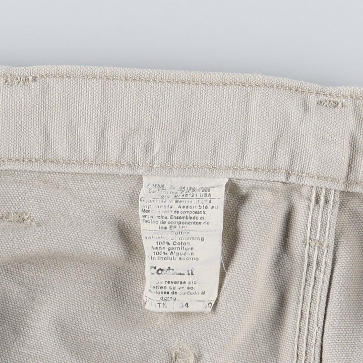 Carhartt Duck Painter Pants, Men's, W34 equivalent cotton ivory Vintage Second Hand