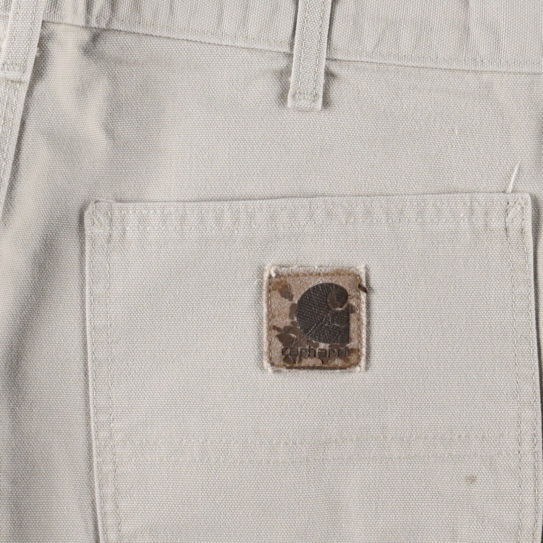 Carhartt Duck Painter Pants, Men's, W34 equivalent cotton ivory Vintage Second Hand