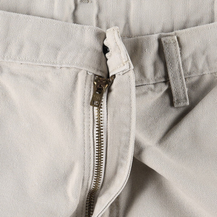 Carhartt Duck Painter Pants, Men's, W34 equivalent cotton ivory Vintage Second Hand