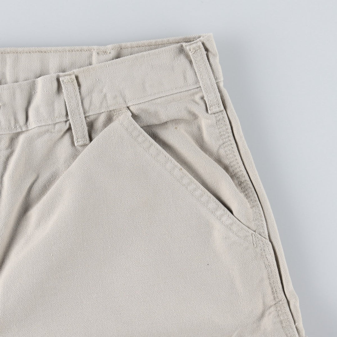 Carhartt Duck Painter Pants, Men's, W34 equivalent cotton ivory Vintage Second Hand